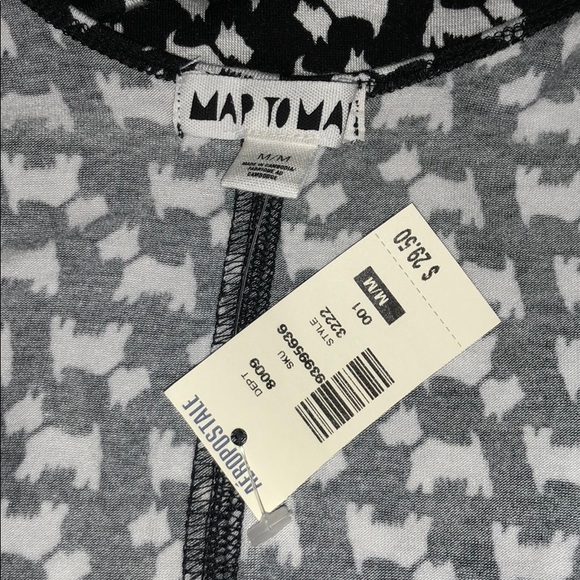 ❌❌ SOLD 〽️❌❌ Aeropostale Scottish Dogs 🐶 L/S Top MEDIUM NWT - Picture 5 of 6